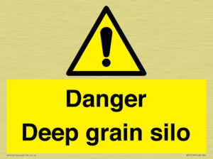 Danger Deep grain silo